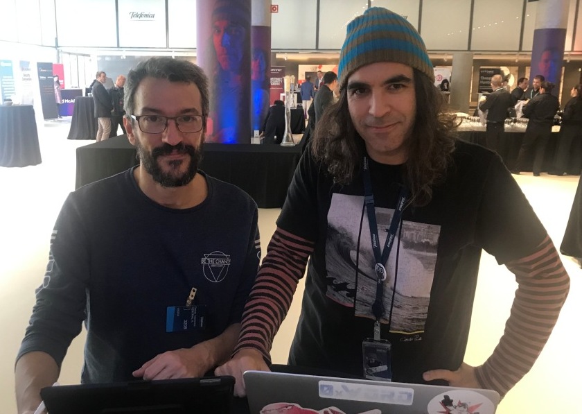 Pablo Aragón y Chema Alonso en el Security Innovation Day 2019