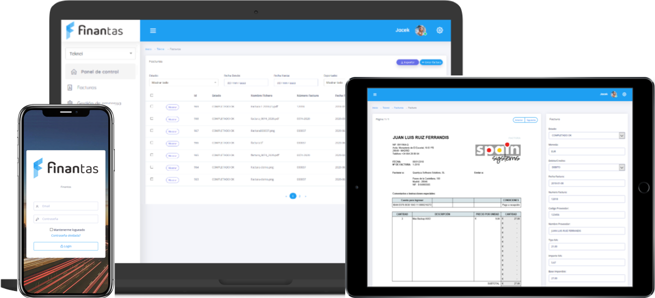 programa finantas en móvil, ordenador y tablet