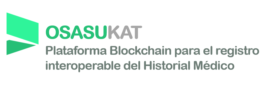 Logotipo de Osabukat. Plataforma de blockchain para el registro interoperable del historial médico