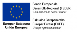 Logotipo Fondo Europeo de Desarrollo Regional (FEDER).